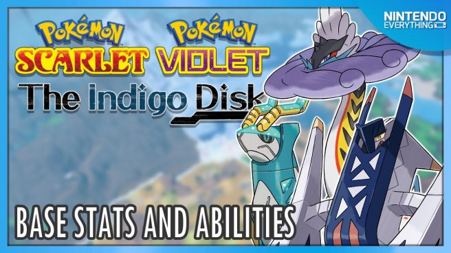 Pokemon Scarlet Indigo Disk new Pokemon base stats, typing, Abilities