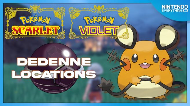 Pokemon Scarlet Violet Dedenne location