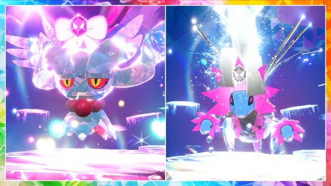 Pokémon Scarlet Violet Run rẩy Bờm Nước ép sắt Tera Raid