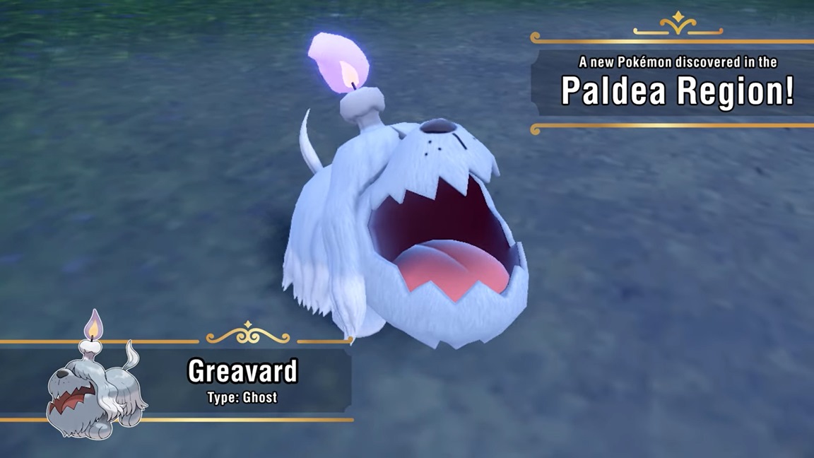 New Pokémon Scarlet & Violet trailer reveals Greavard, the ghost