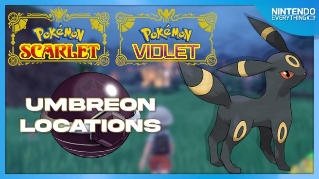 Pokemon Scarlet Violet Umbreon location