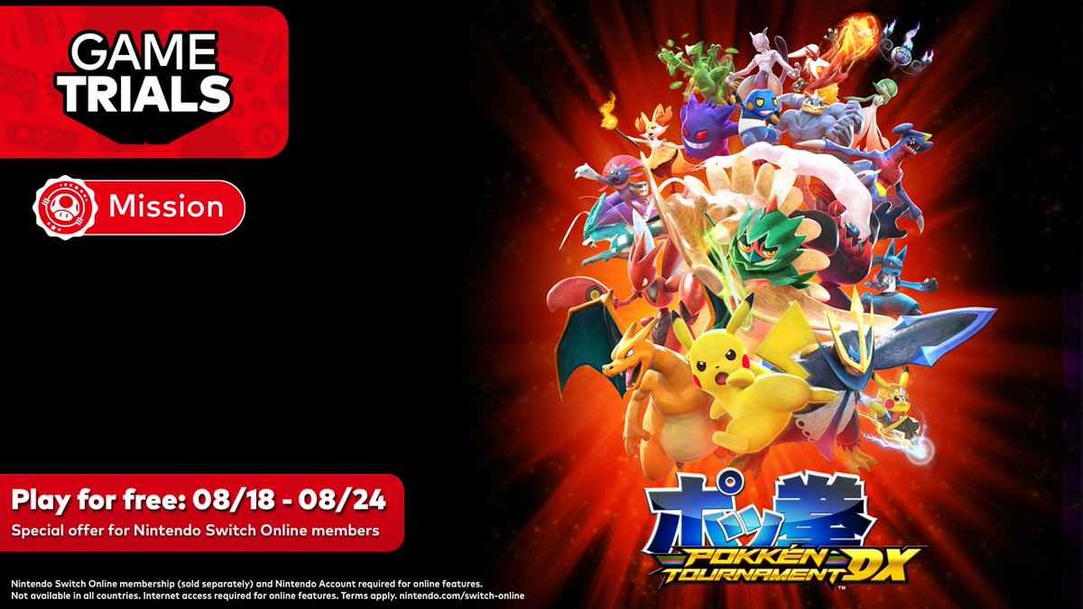 Pokken Tournament DX Nintendo Switch Online Game Trial