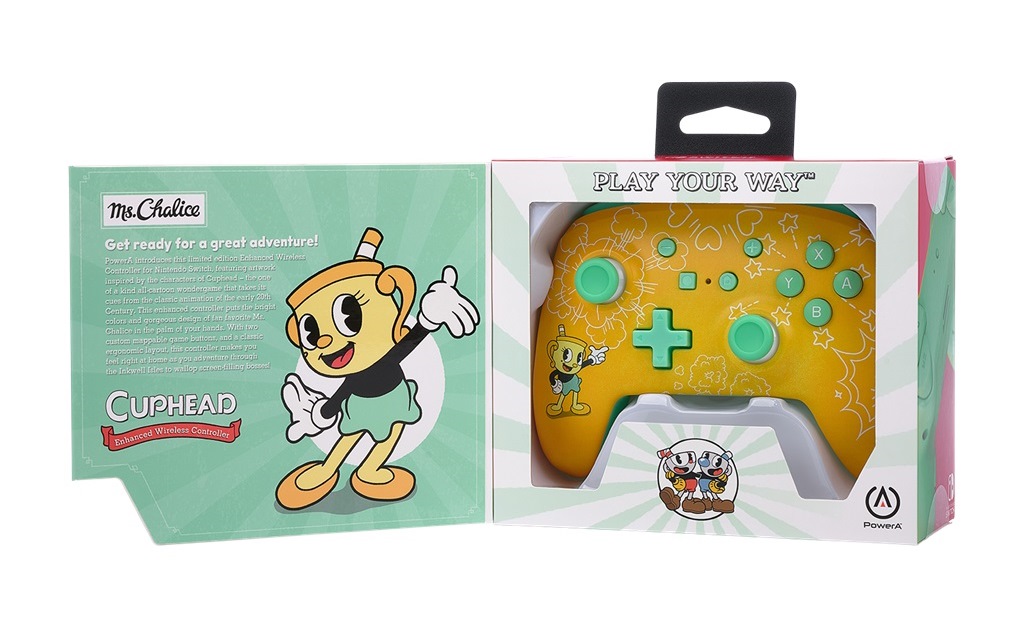 Cuphead receiving new PowerA Switch controller with Ms. Chalice design