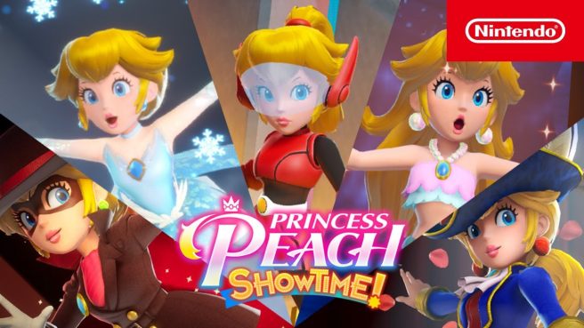 Princess Peach Showtime Figure Skater, Dashing Thief, Mermaid, Mighty transformations