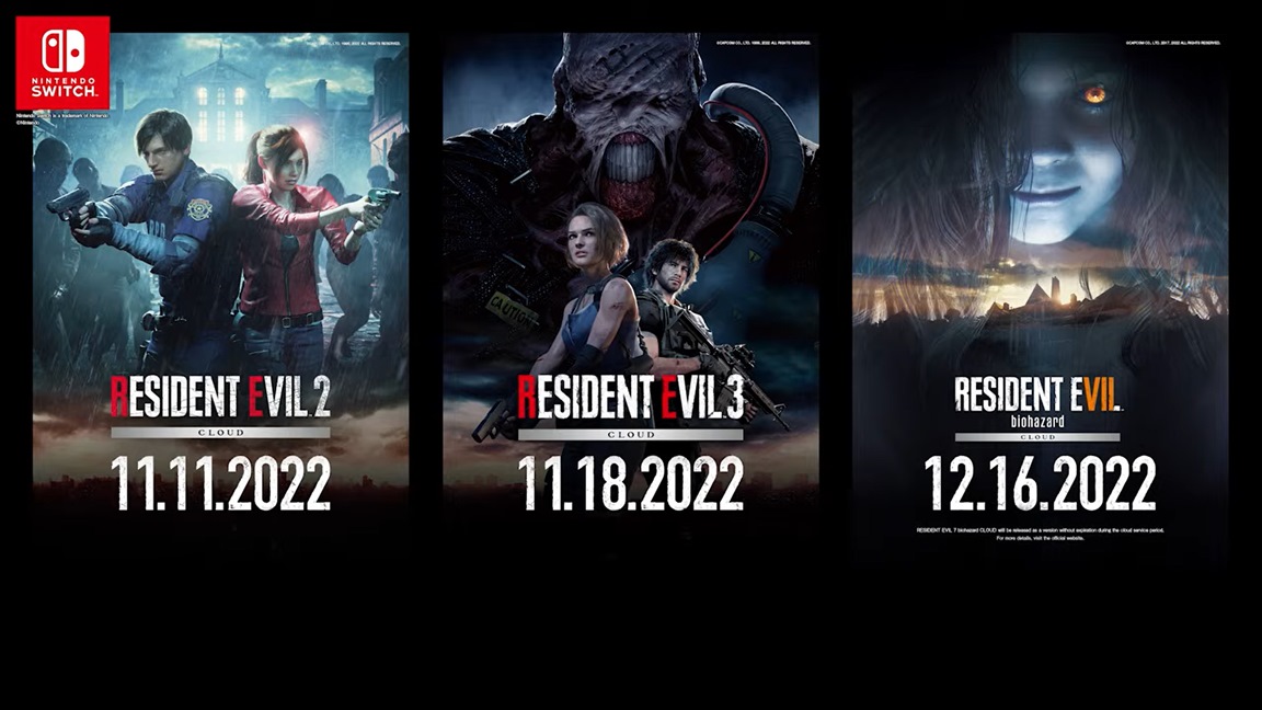 Resident Evil 2, Resident Evil 3, and Resident Evil 7 dated for