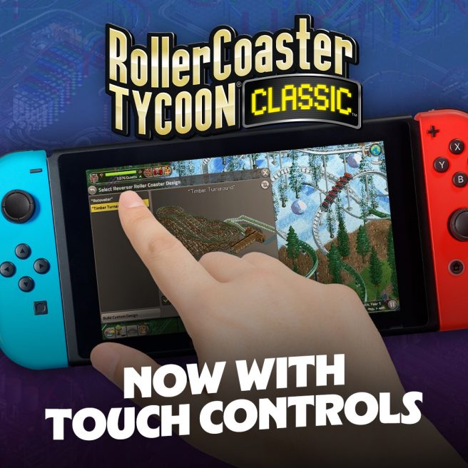 RollerCoaster Tycoon Classic touch screen controls update