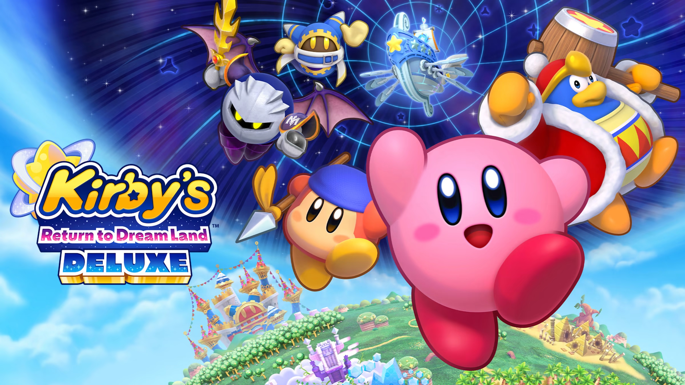 Kirby return. Dreamland Deluxe Kirby. Kirby's Return to Dream Land Deluxe. Кирби Return to Dreamland. Kirby's Return to Dream Land Deluxe для Nintendo Switch.