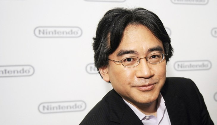 Nintendo President Satoru Iwata speaks as he unveils a Nintendo