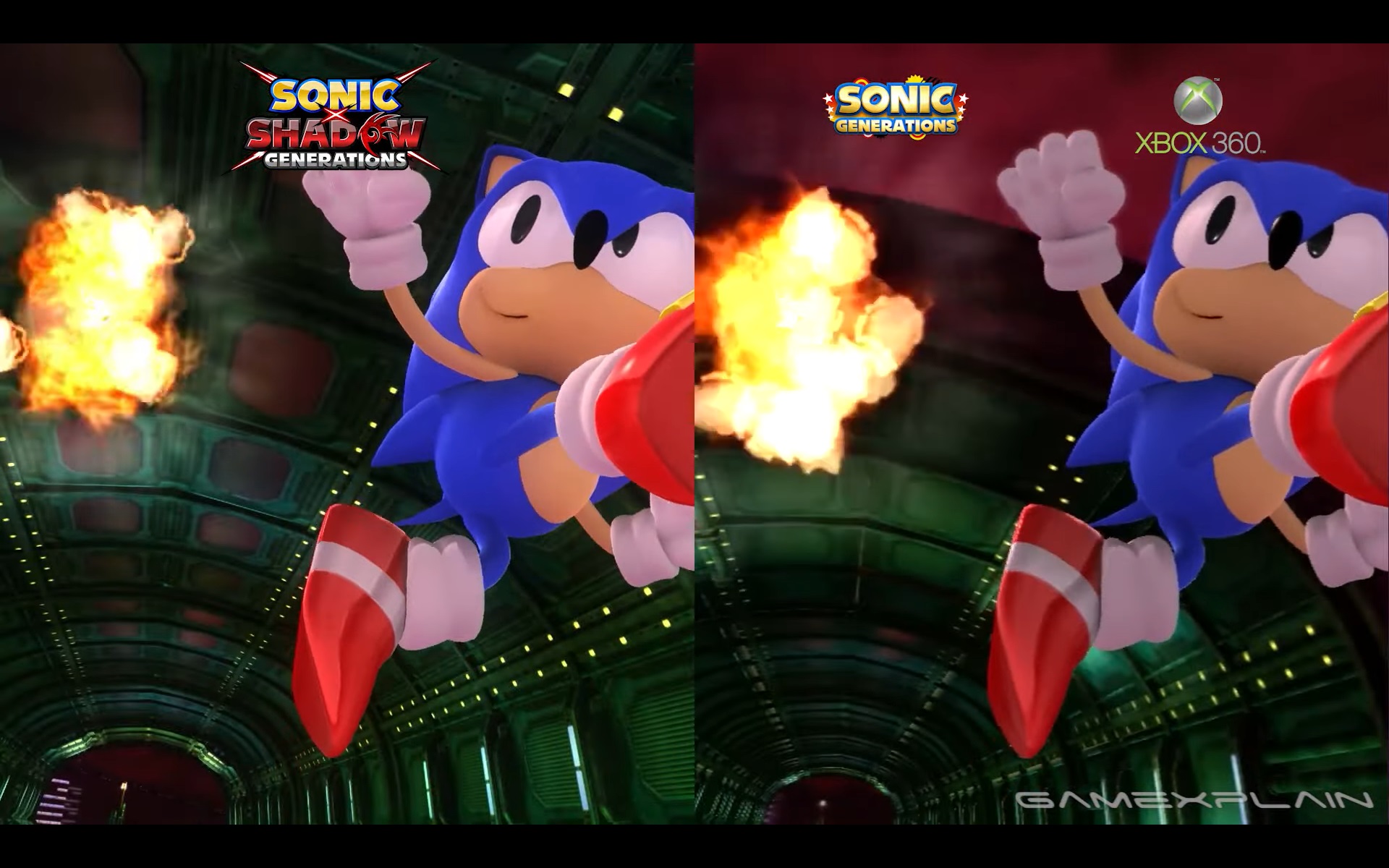 Shadow x Sonic Generations graphics comparison
