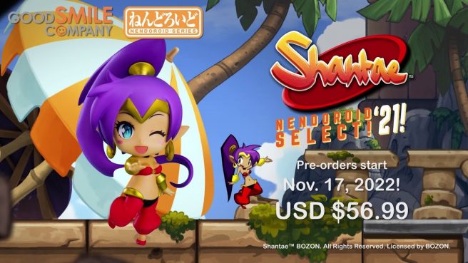 Shantae Nendoroid release date pre-order