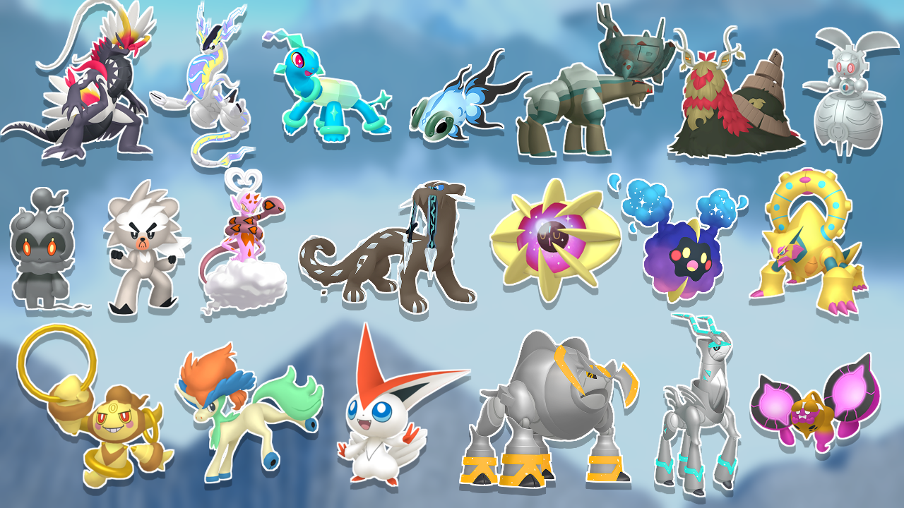 Glänzend gesperrte Pokémon-Liste
