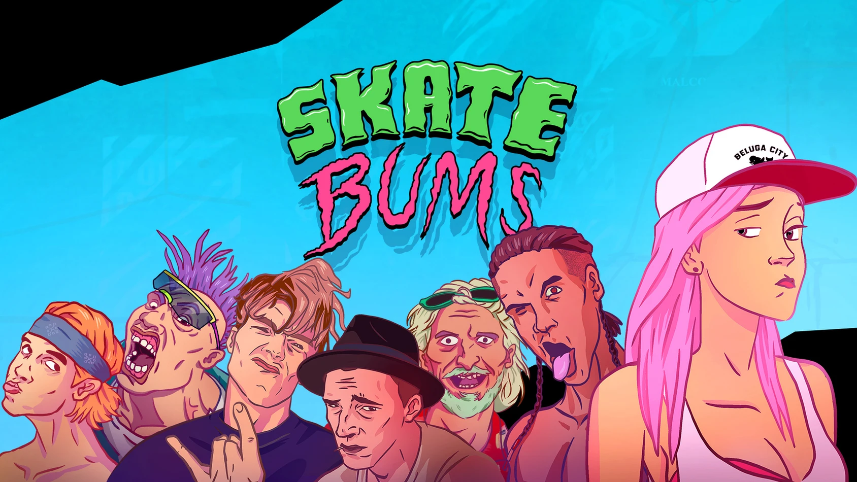 Skateboarding platformer Skate Bums announced for Switch