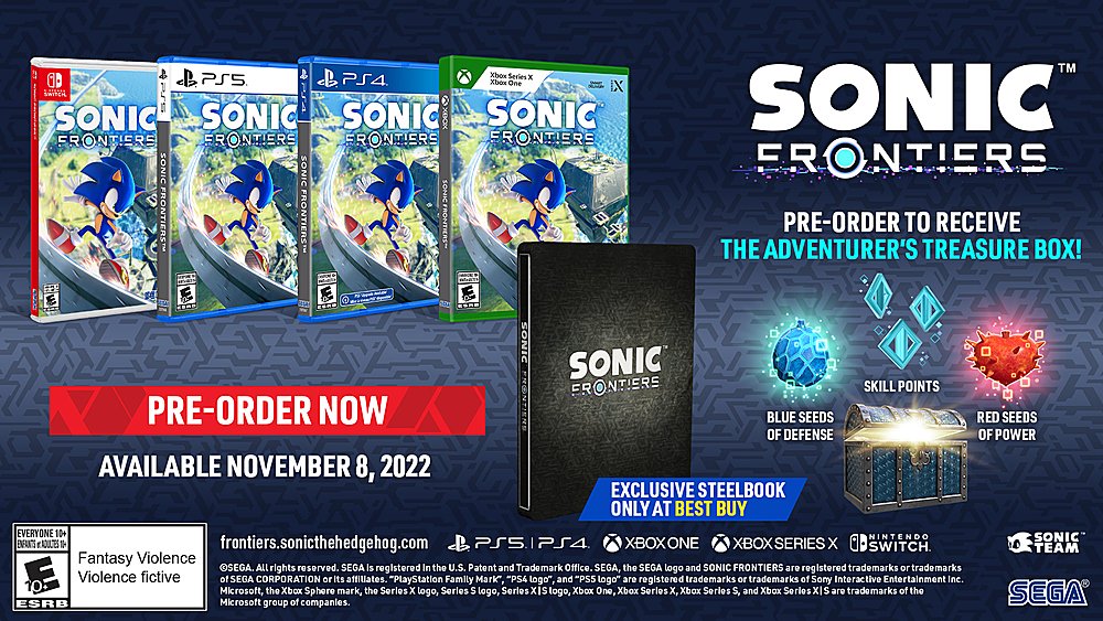Sonic Frontiers pre-order bonus Best Buy