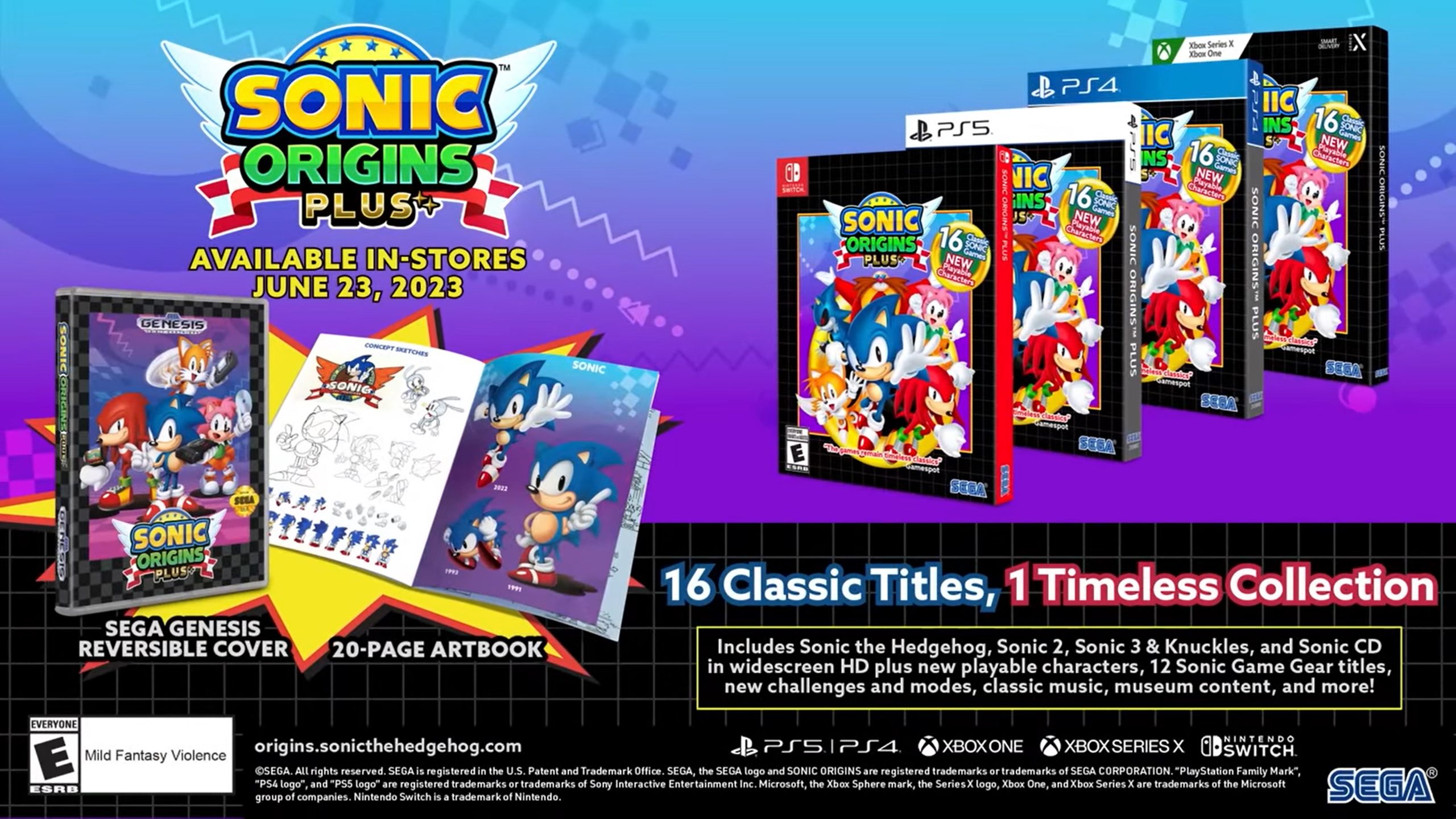 Sonic Origins Plus Expansion Pack - Every Classic Game Being Added