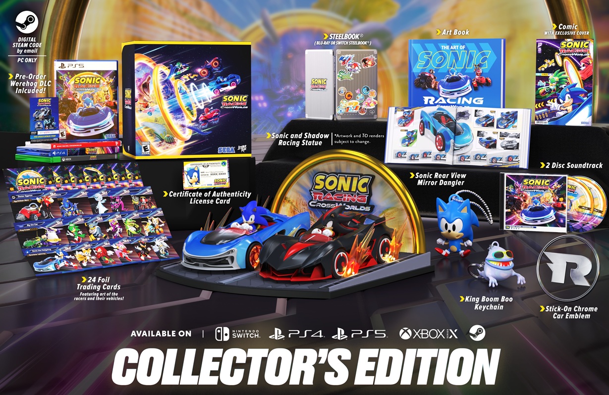Sonic Racing: CrossWorlds Collector’s Edition and Switch 2 Upgrade Path Revealed