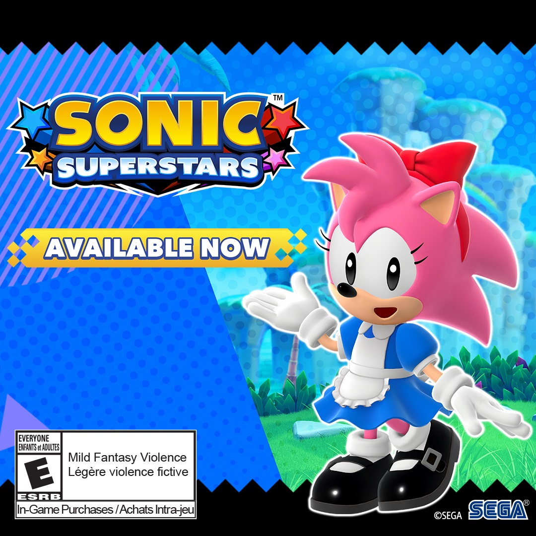 Sonic Superstars gains Retro Diner Style Amy costume