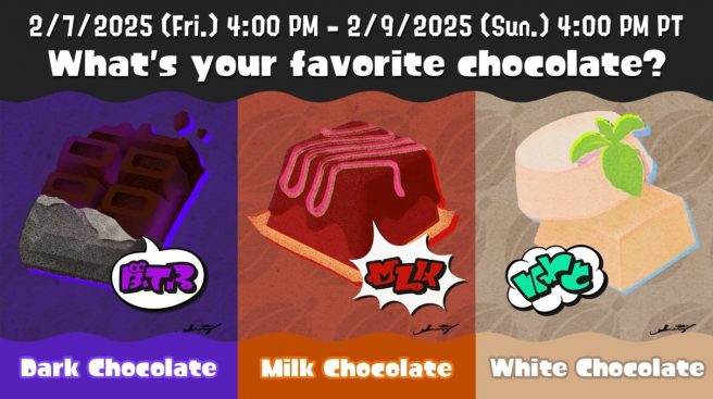 Splatoon 3 Chocolate Splatfest 2025 results