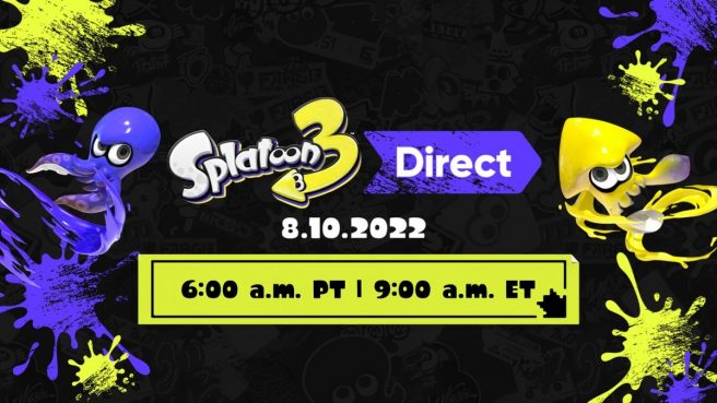 Splatoon 3 Direct live stream