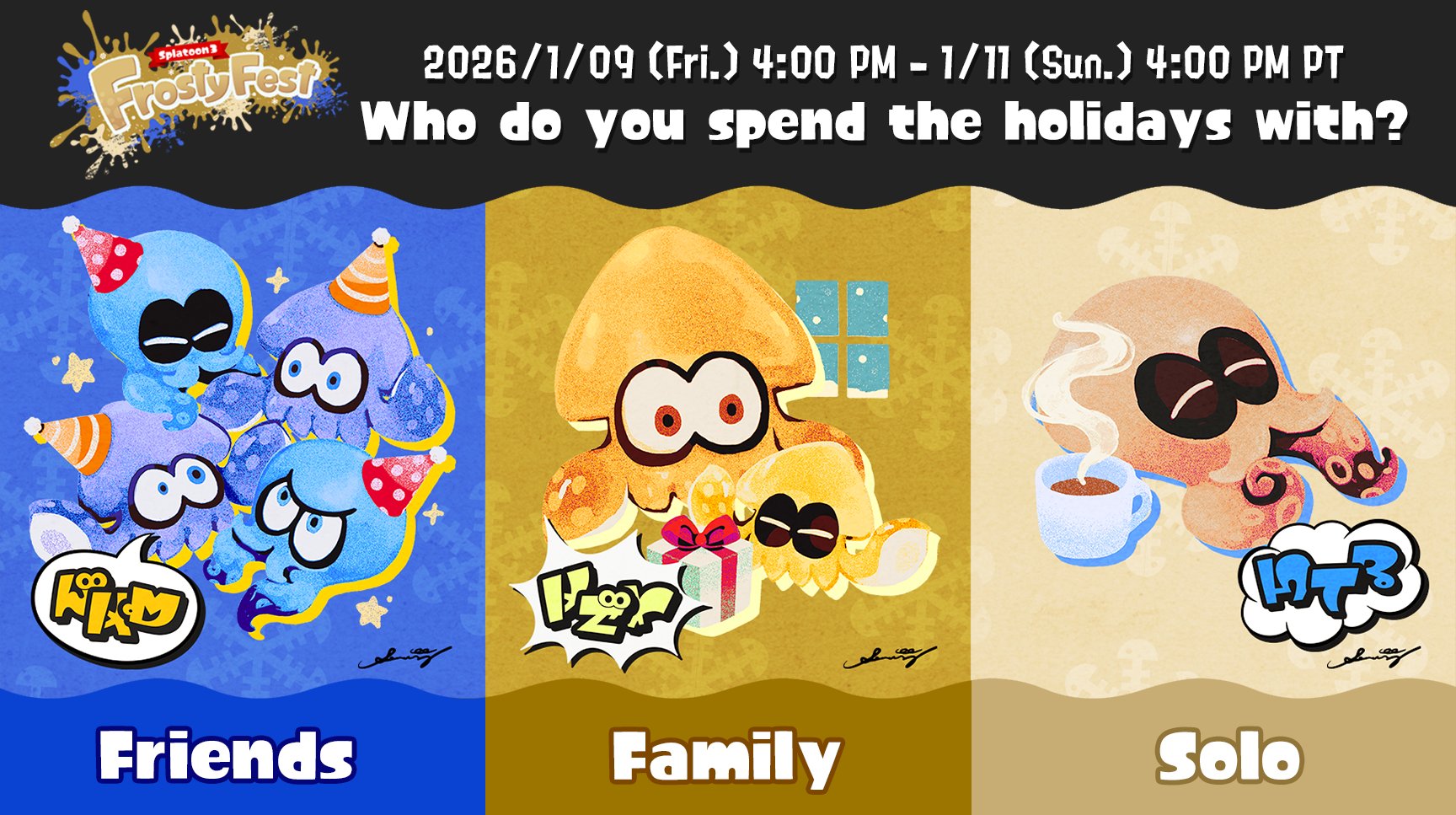 Splatoon 3 Frosty Fest 2026 Splatfest results