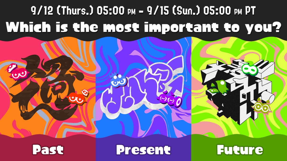 Splatoon 3 Splatfest Grand Festival results - Past Present Future