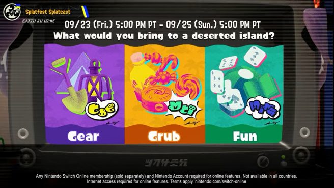 Splatoon 3 Splatfest