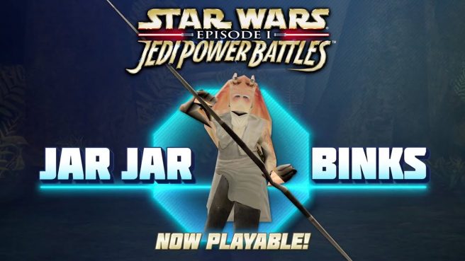 Star Wars Episode I Jedi Power Battles Jar Jar Binks