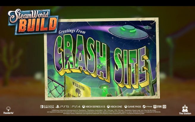 Cập nhật trang web SteamWorld Build Crash