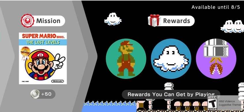 Super Mario Bros Lost Levels Switch Online icons