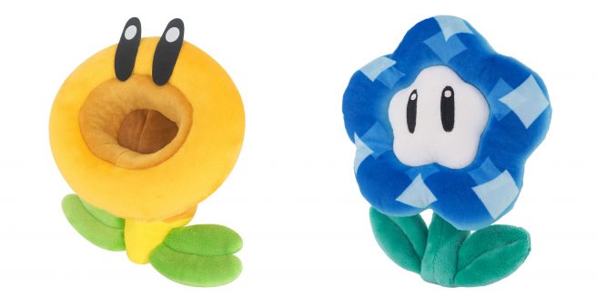 Super Mario Bros. Wonder Talking Wonder Flower plushies