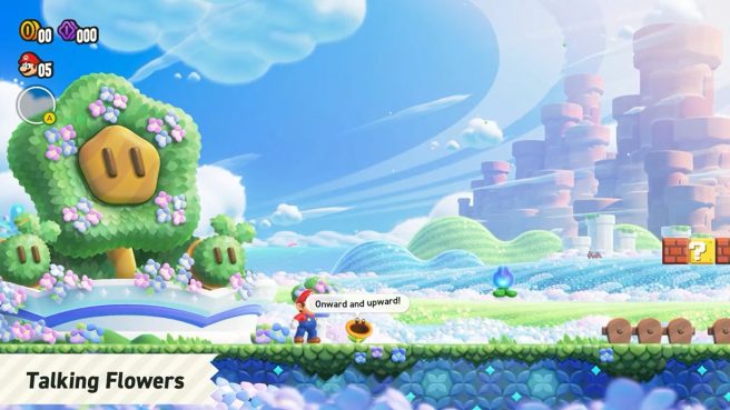 Super Mario Bros. Wonder Talking flowers turn off voice