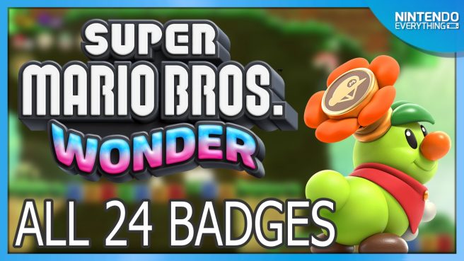Super Mario Bros. Wonder all badges
