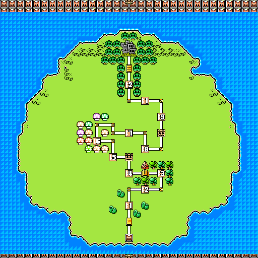 Super Mario world map form