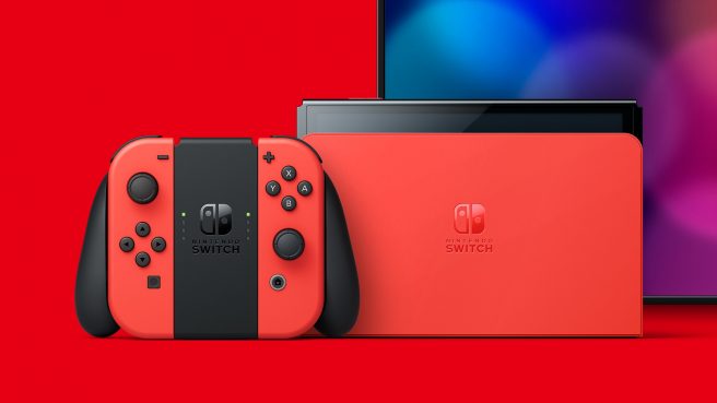 Photos of the Switch OLED - Mario Red Edition