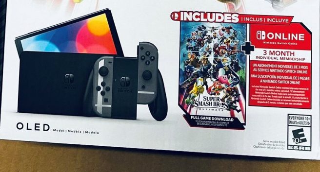 Switch OLED Super Smash Bros. Ultimate bundle