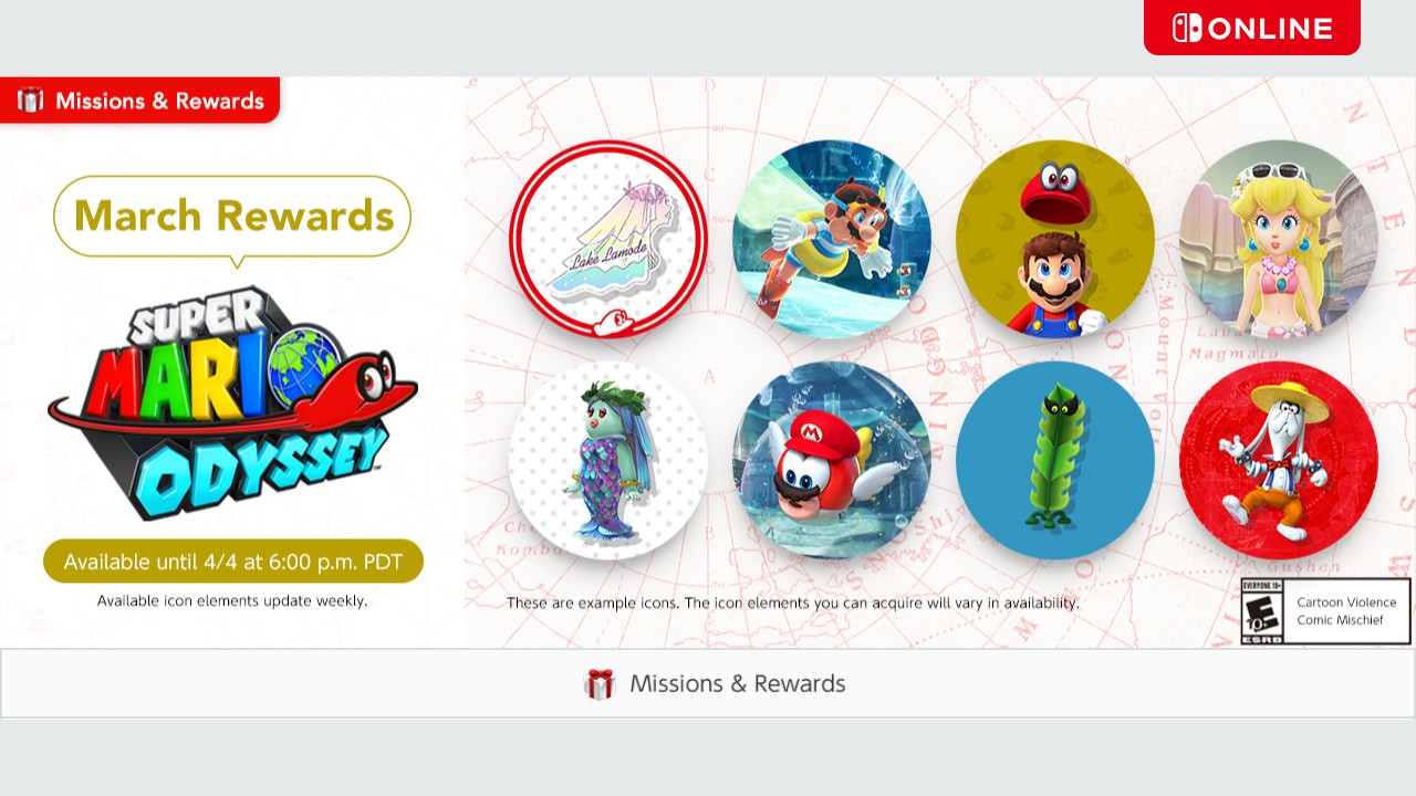 Switch Super Mario Odyssey Lake Lamode icons