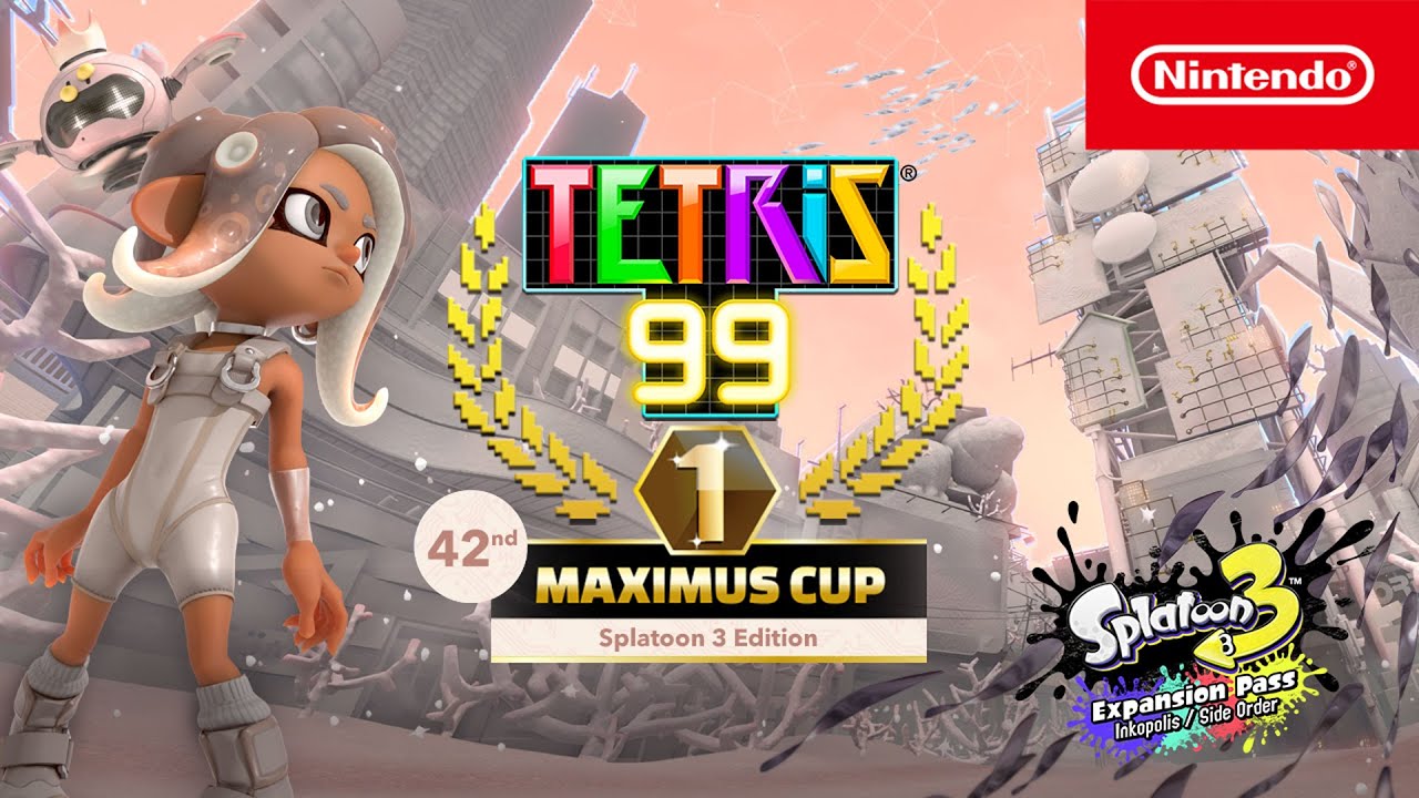 Tetris 99 announces 42nd Maximus Cup with Splatoon 3: Side Order theme