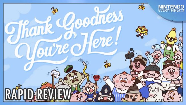 Thank Goodness You're Here review