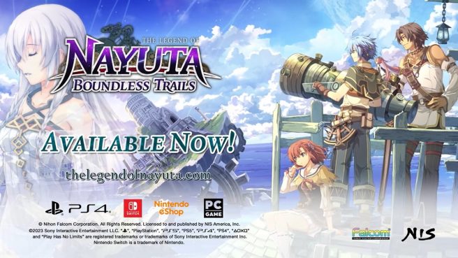 The Legend of Nayuta Boundless Trails launch trailer