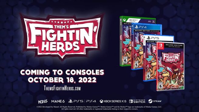 Them's Fightin' Herds release date