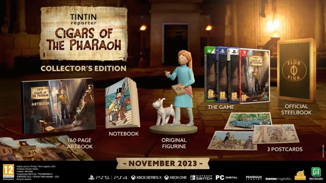 Tintin Reporter: Cigars of the Pharaoh physical collector's edition