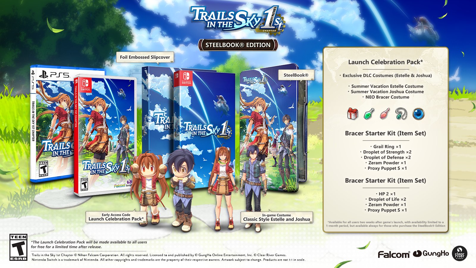 Trails in the Sky 1st Chapter Physical Editions Announced for Nintendo Switch: Pre-Orders and Release Details