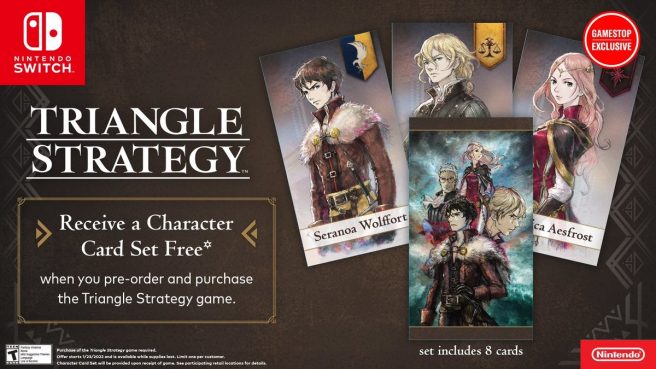 Triangle Strategy pre-order bonus GameStop