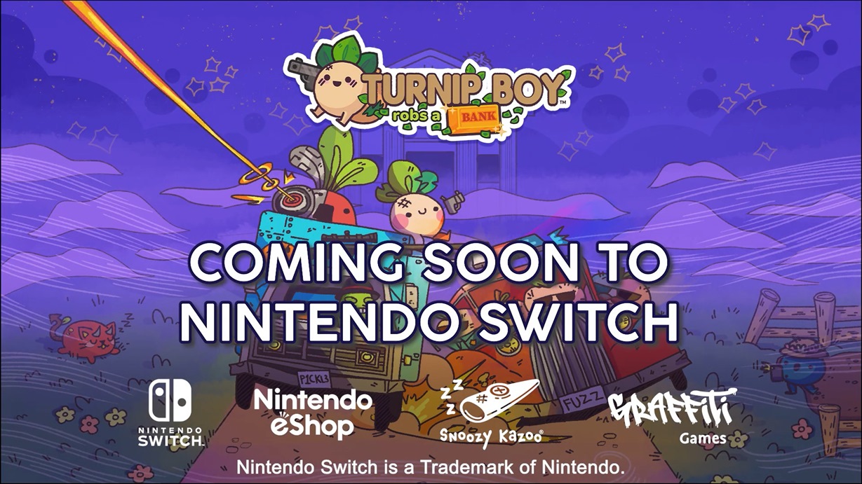 Turnip Boy Bank a Switch coming Robs to