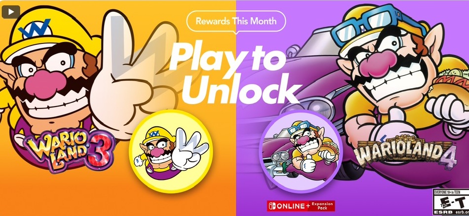 Nintendo Switch Online Adds Wario Land 3 and Wario Land 4 Play-to-Unlock Icons