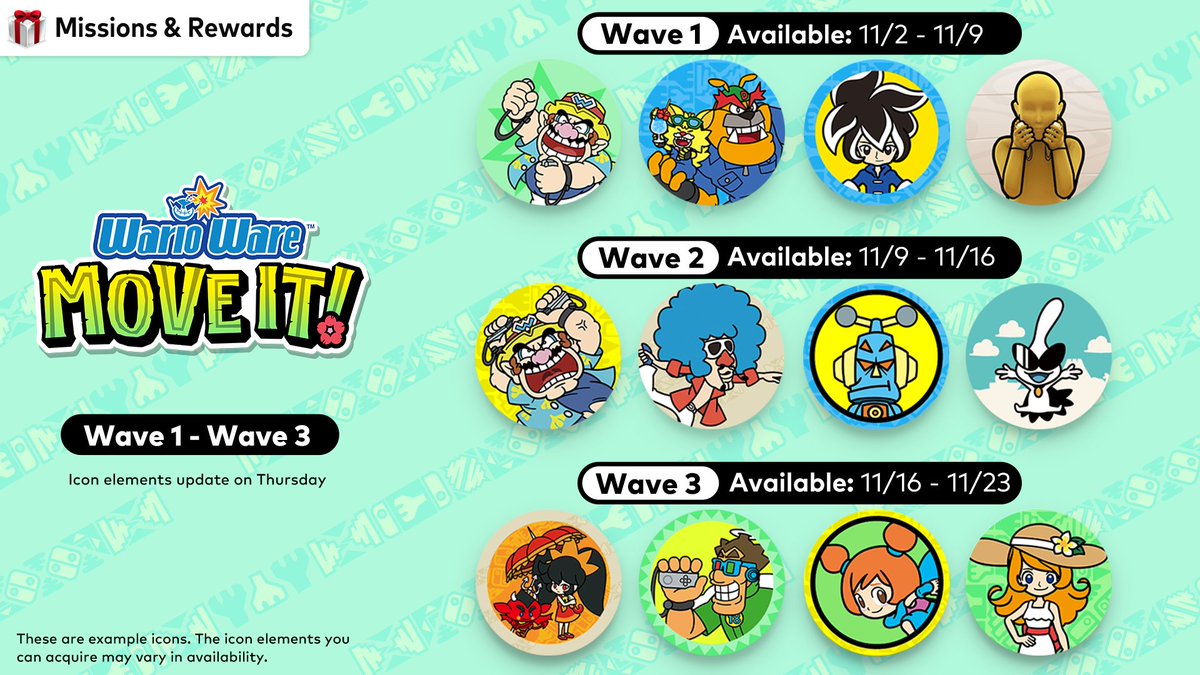 Nintendo Switch Online adds WarioWare: Move It icons