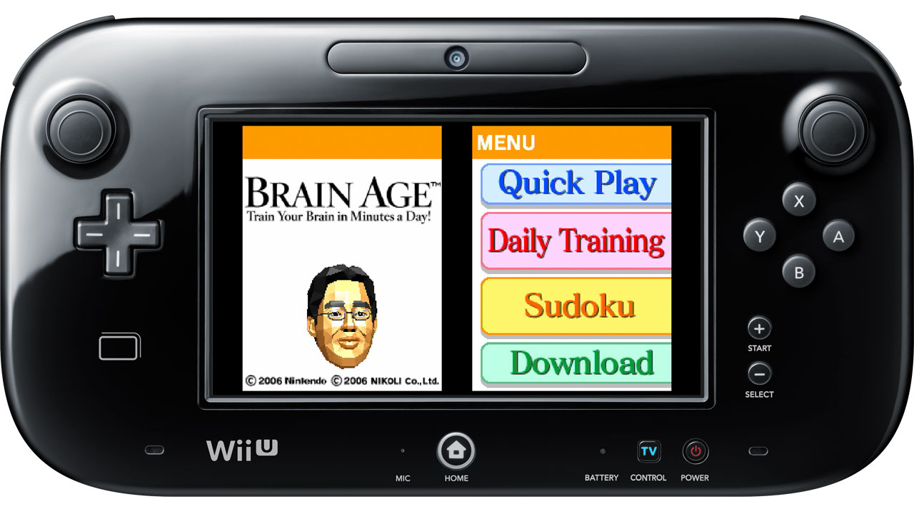 Brain age on sale wii u