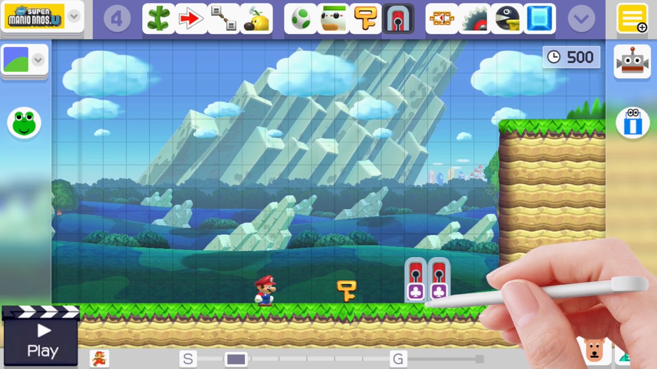 Mario maker wii u. Super Mario maker Wii u. Супер Марио мейкер скрин. Super Mario maker World engine.