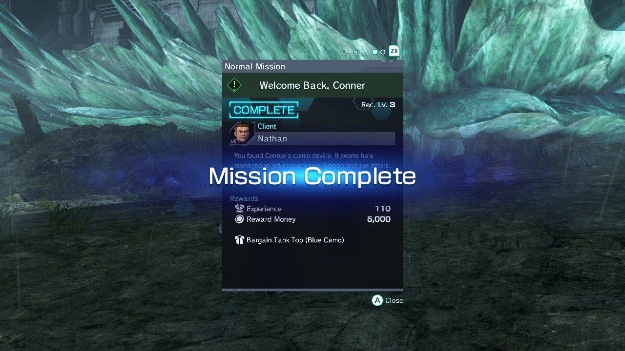 Xenoblade X Welcome Back Conner Complete