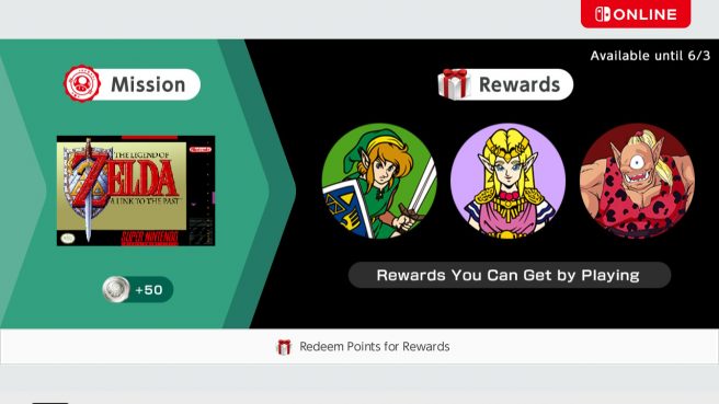 Zelda Liên kết đến các biểu tượng quá khứ Nintendo Switch Online