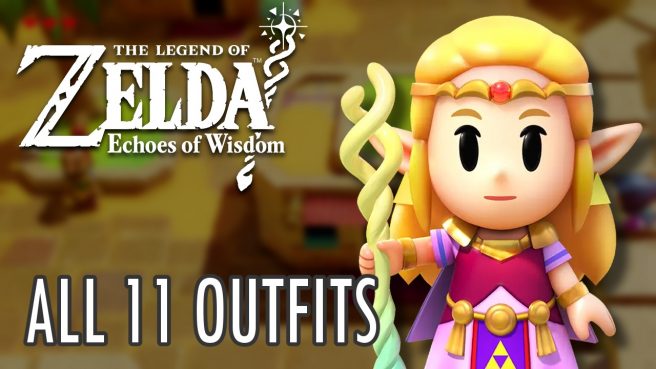 Zelda Echoes of Wisdom all outfits